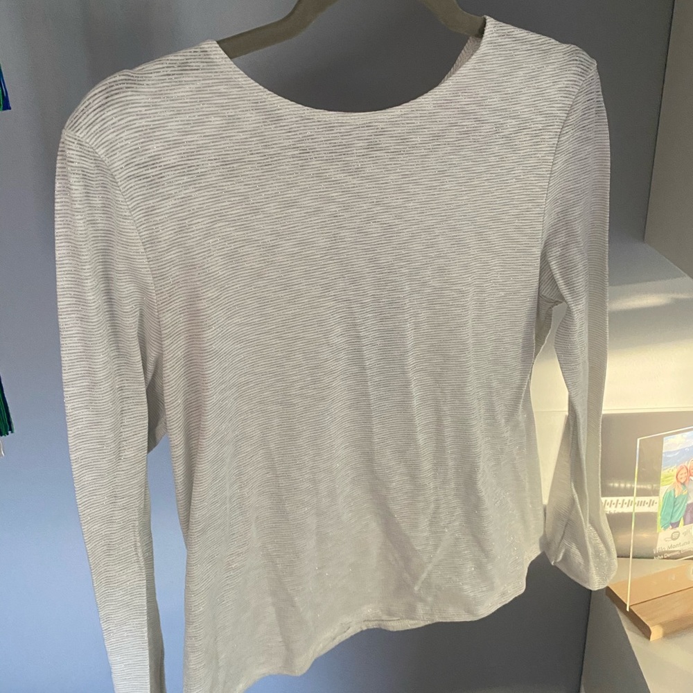 Sparkly Striped Long Sleeve Shirt